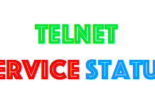 Telnet Service status