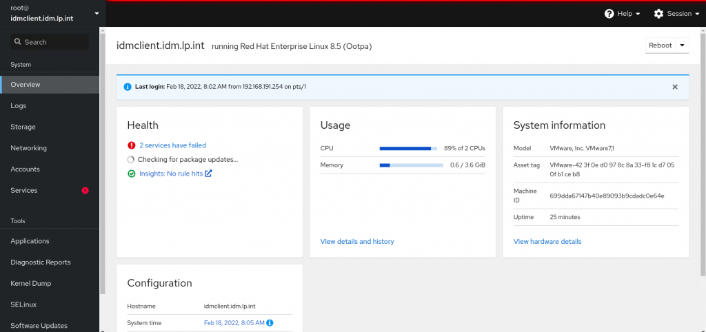 install cockpit rhel 8